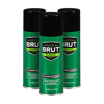 Best 24 Hour Deodorants Brut Anti-Perspirant and Deodorant Spray, Classic 3 pack