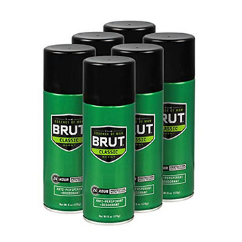 Best 24 Hour Deodorants Brut Anti-Perspirant and Deodorant Spray, Classic