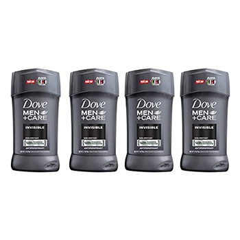 Best Stainless Deodorants Dove Men + Care Antiperspirant Stick, Invisible 4 pack