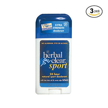 Best 24 Hour Deodorants Herbal Clear Sport 24 Hour Natural Sport Deodorant 3 pack