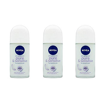 Best Antiperspirants for Sensitive Skin Nivea for Men Sensitive Protect 48 Hour Deodorant Roll-On