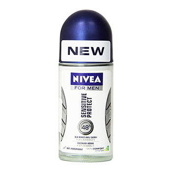 Best Antiperspirants for Sensitive Skin Nivea for Men Sensitive Protect 48 Hour Deodorant Roll-On
