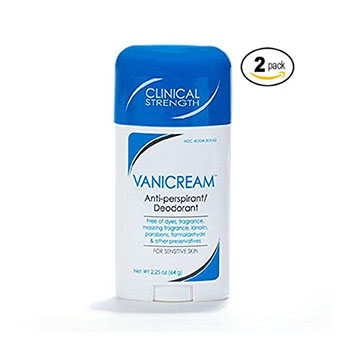 Best Antiperspirants for Sensitive Skin Vanicream Antiperspirant/Deodorant for Sensitive Skin 2 pack