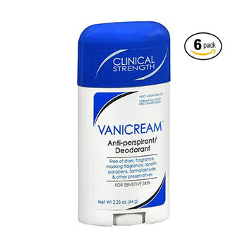 Best Antiperspirants for Sensitive Skin Vanicream Antiperspirant/Deodorant for Sensitive Skin 6 pack